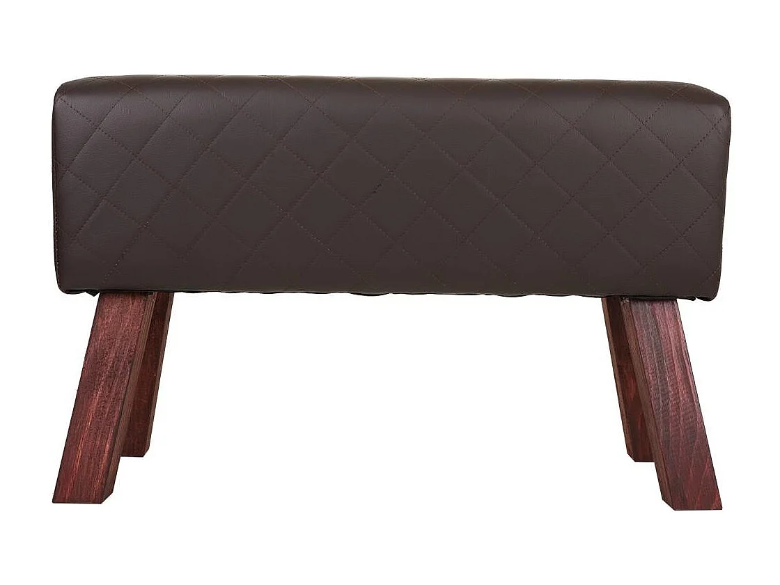Sgabello imbottito marrone 72x30x47h