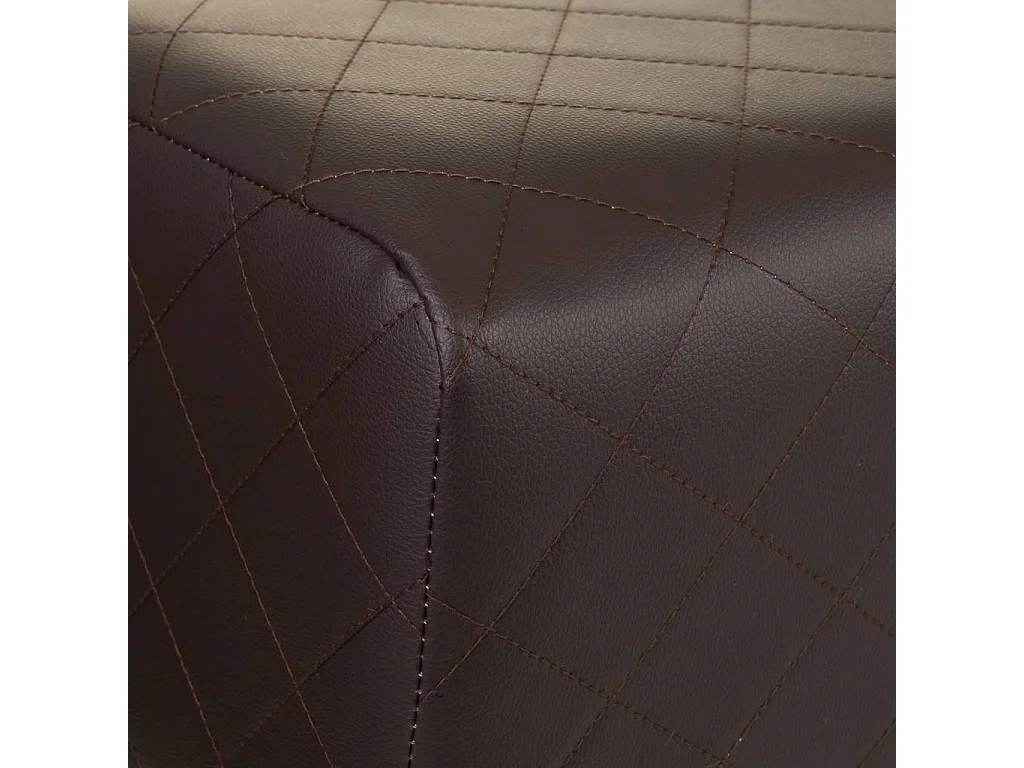 Sgabello imbottito marrone 72x30x47h