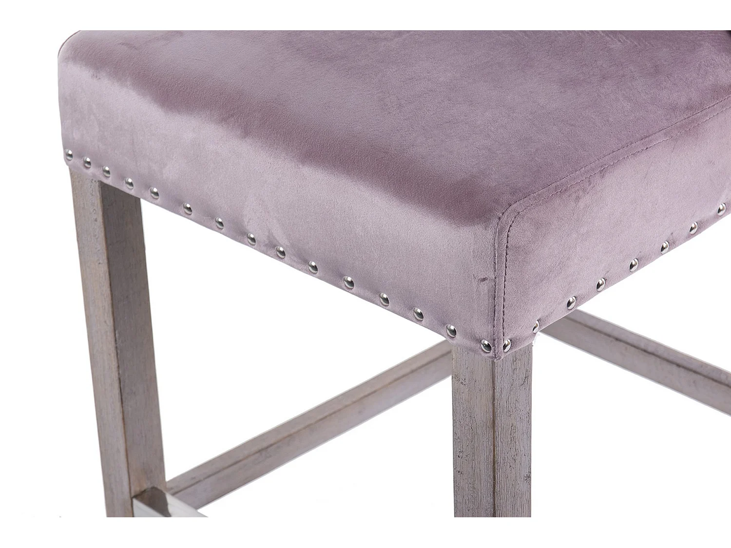 Tabouret tapissé marron 44x44x45h