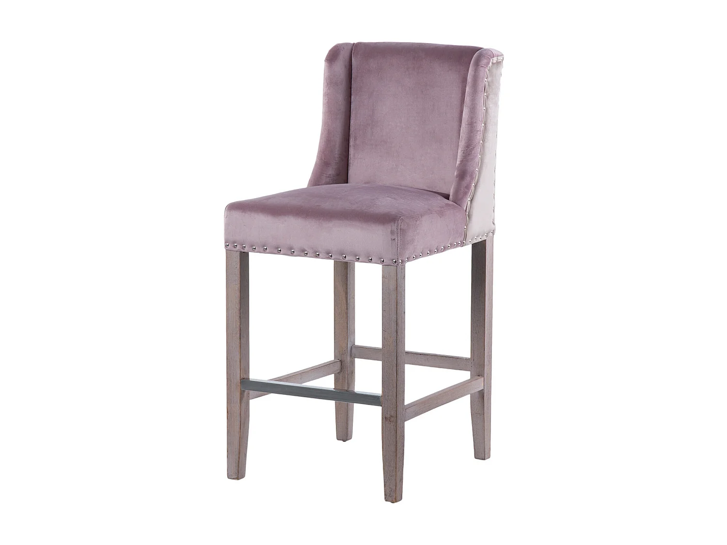 Sgabello imbottito marrone 44x44x45h