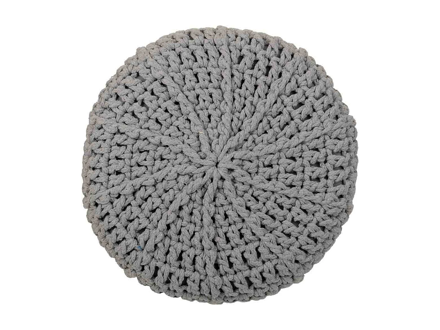 Banqueta cinza de algodão e madeira 32x32x44