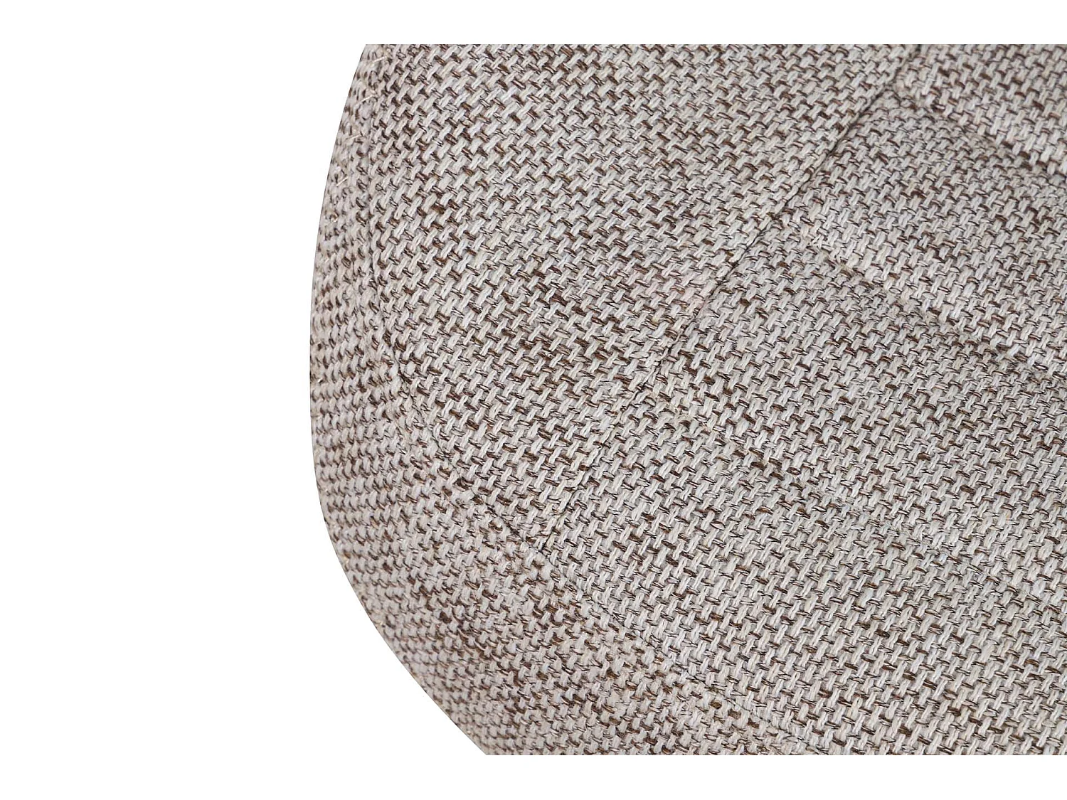 Tabouret en bois et coton tressé gris 32x32x44h