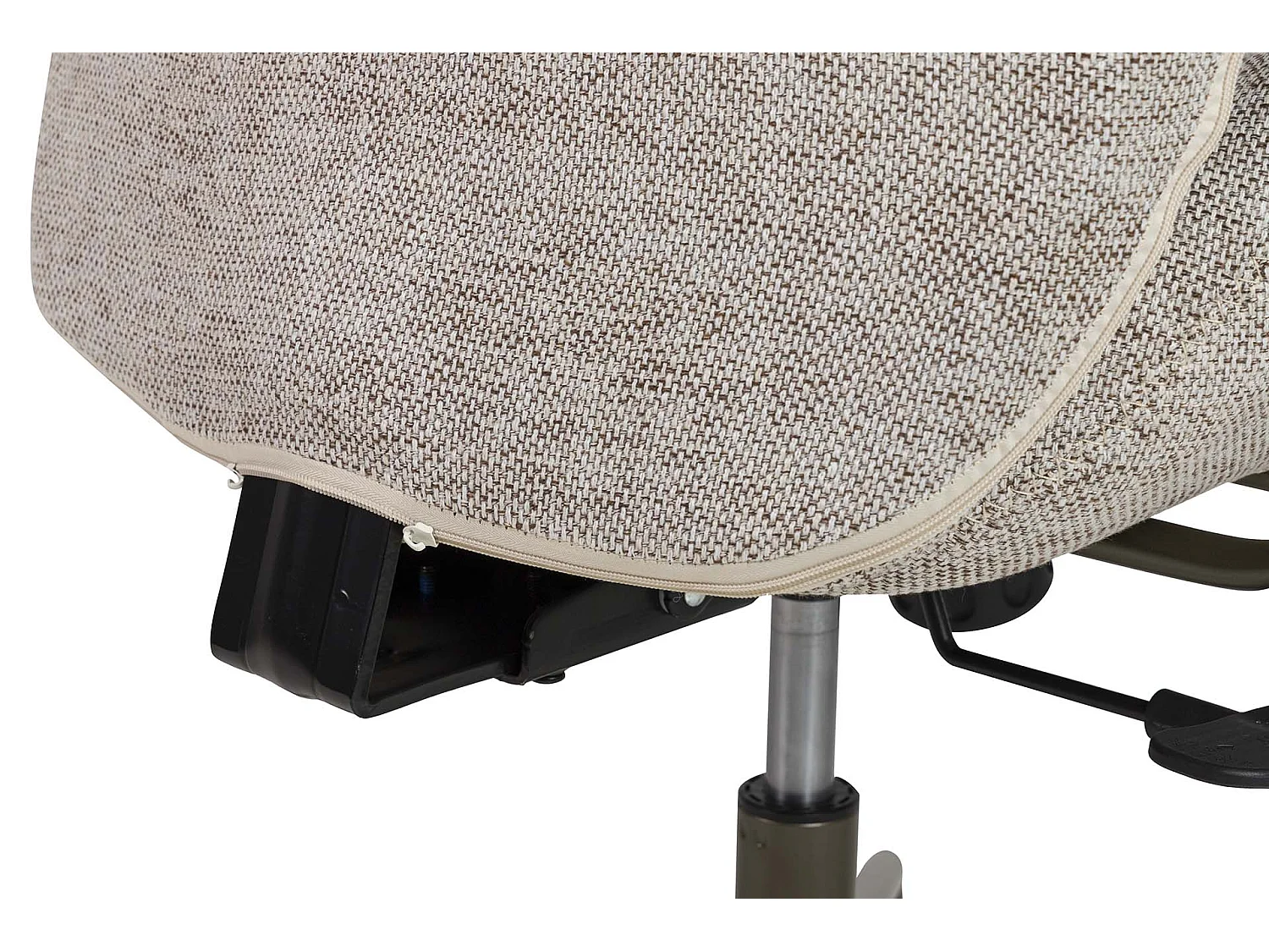 Tabouret en bois et coton tressé gris 32x32x44h