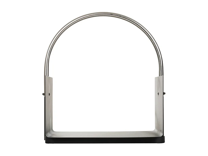 Schwarzer Kaminholzhalter 40x30x43h cm