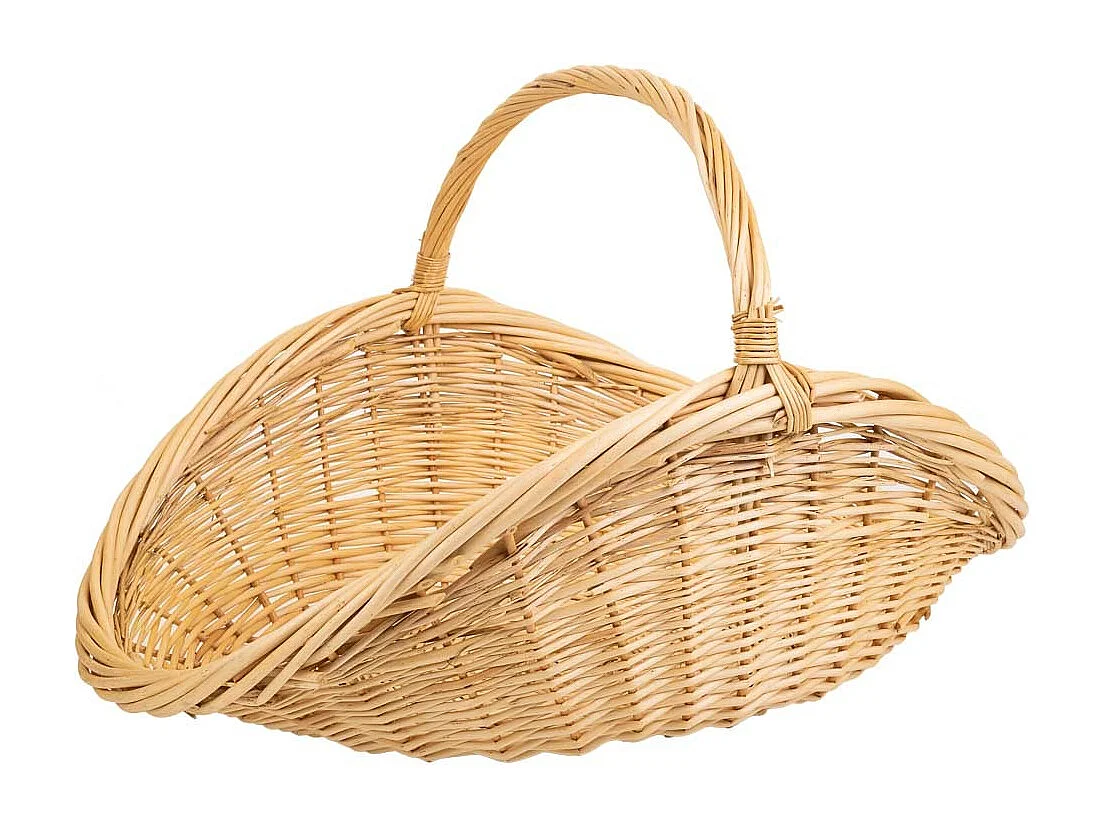 Suporte de Lenha em Vime, 65x46x42A cm