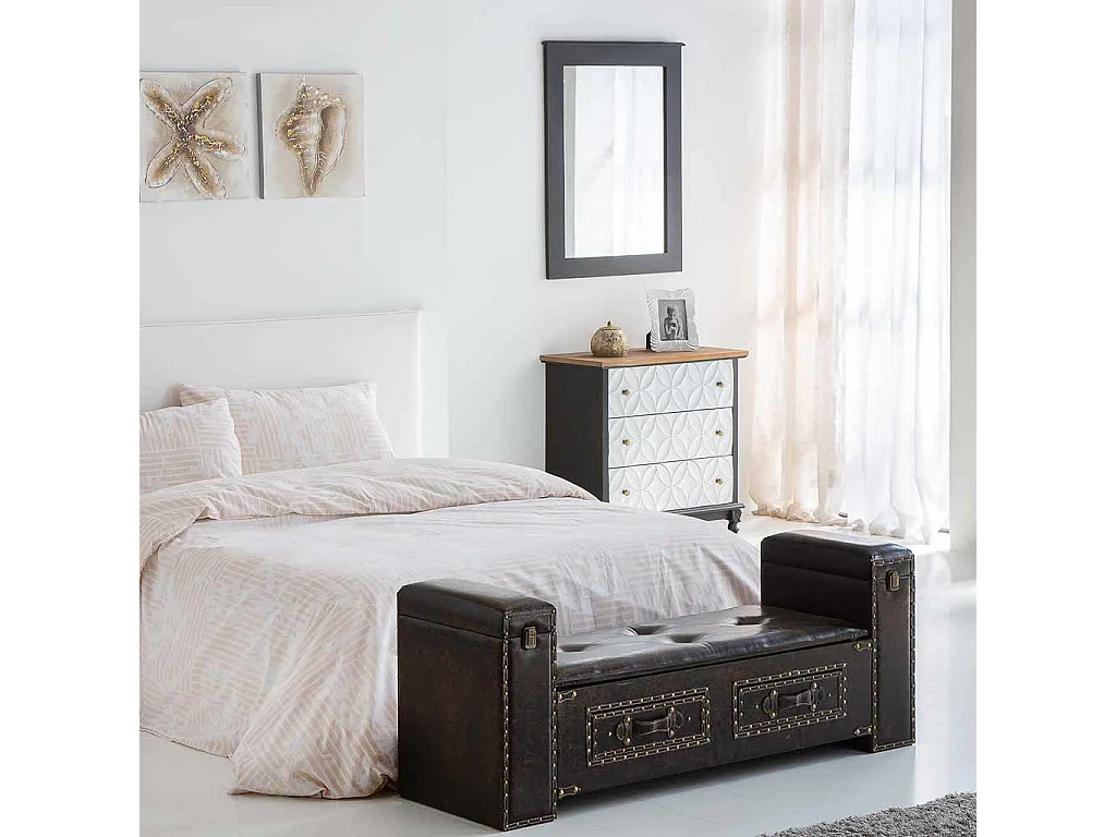 Comò in legno con 3 cassetti 74x38x72