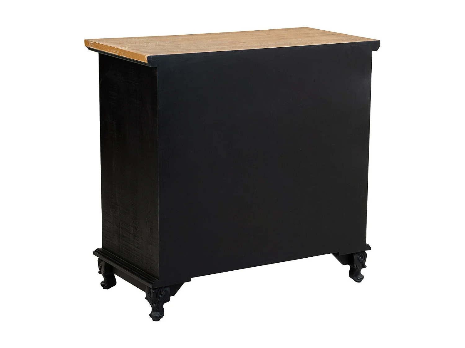 Comò in legno con 3 cassetti 74x38x72