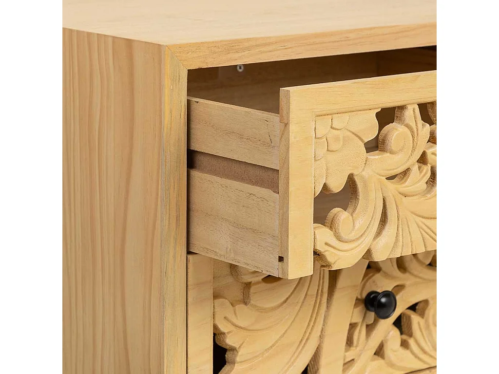 Weißer Holzunterschrank 120x40x53