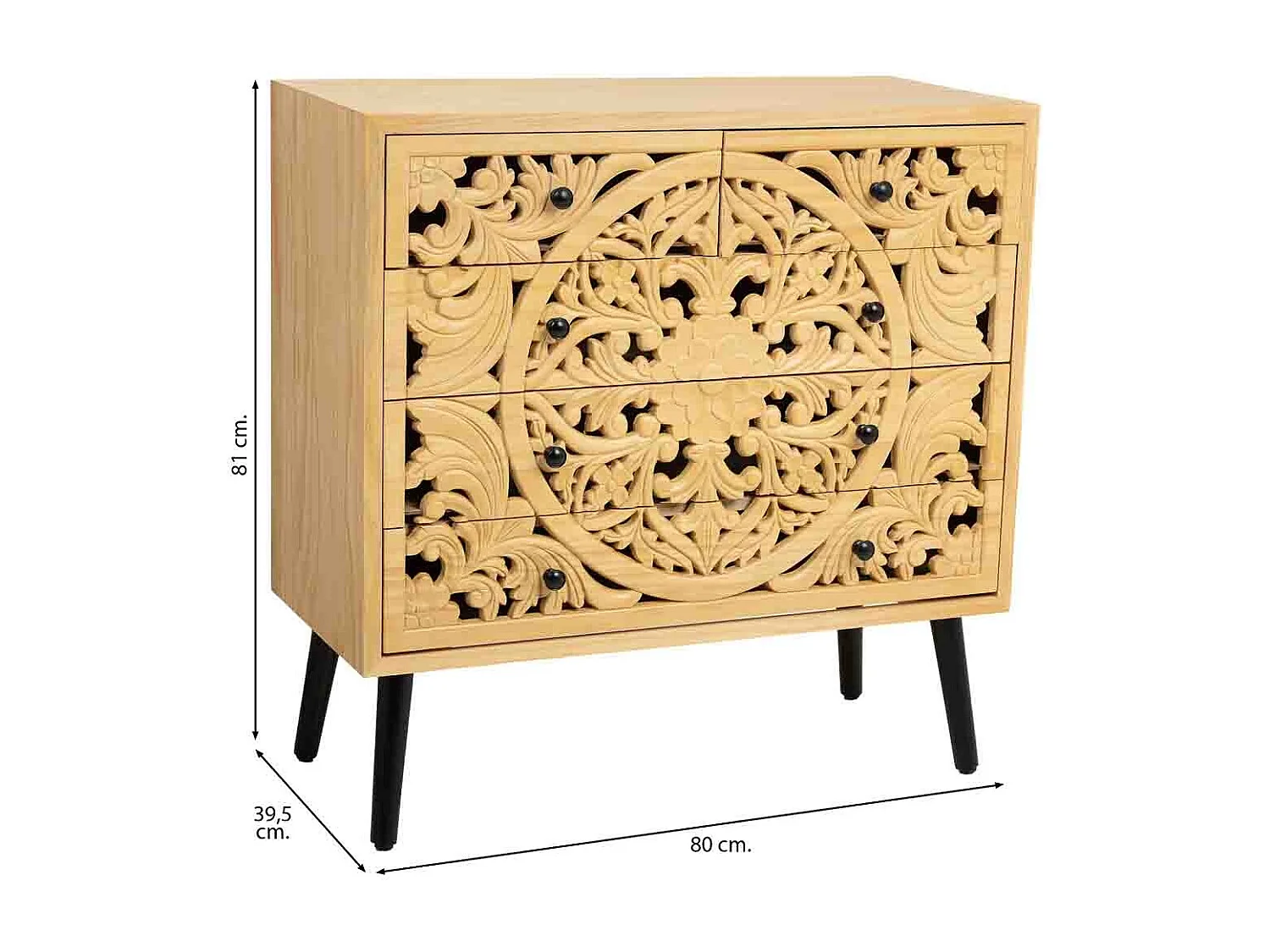 Weißer Holzunterschrank 120x40x53