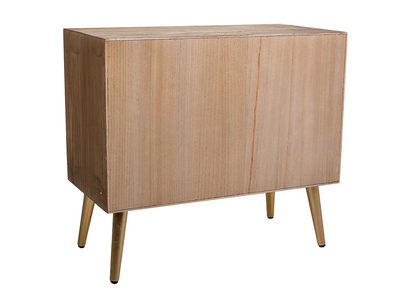 Cassettiera in legno marrone 73x36x65h