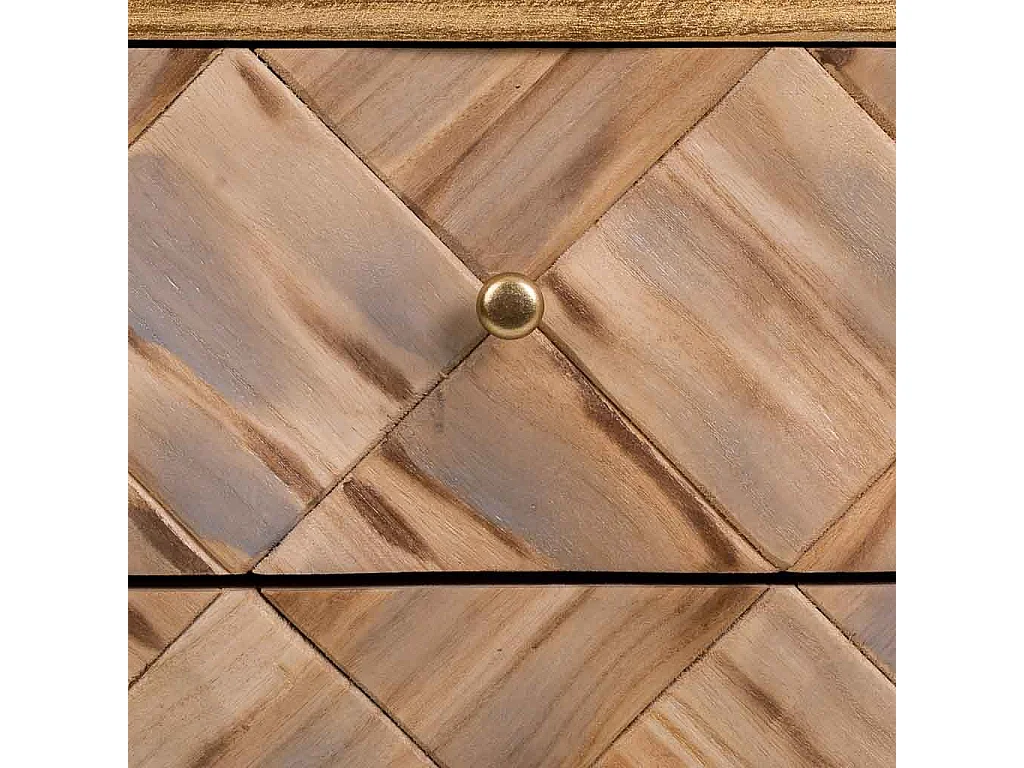 Cassettiera in legno marrone 73x36x65h