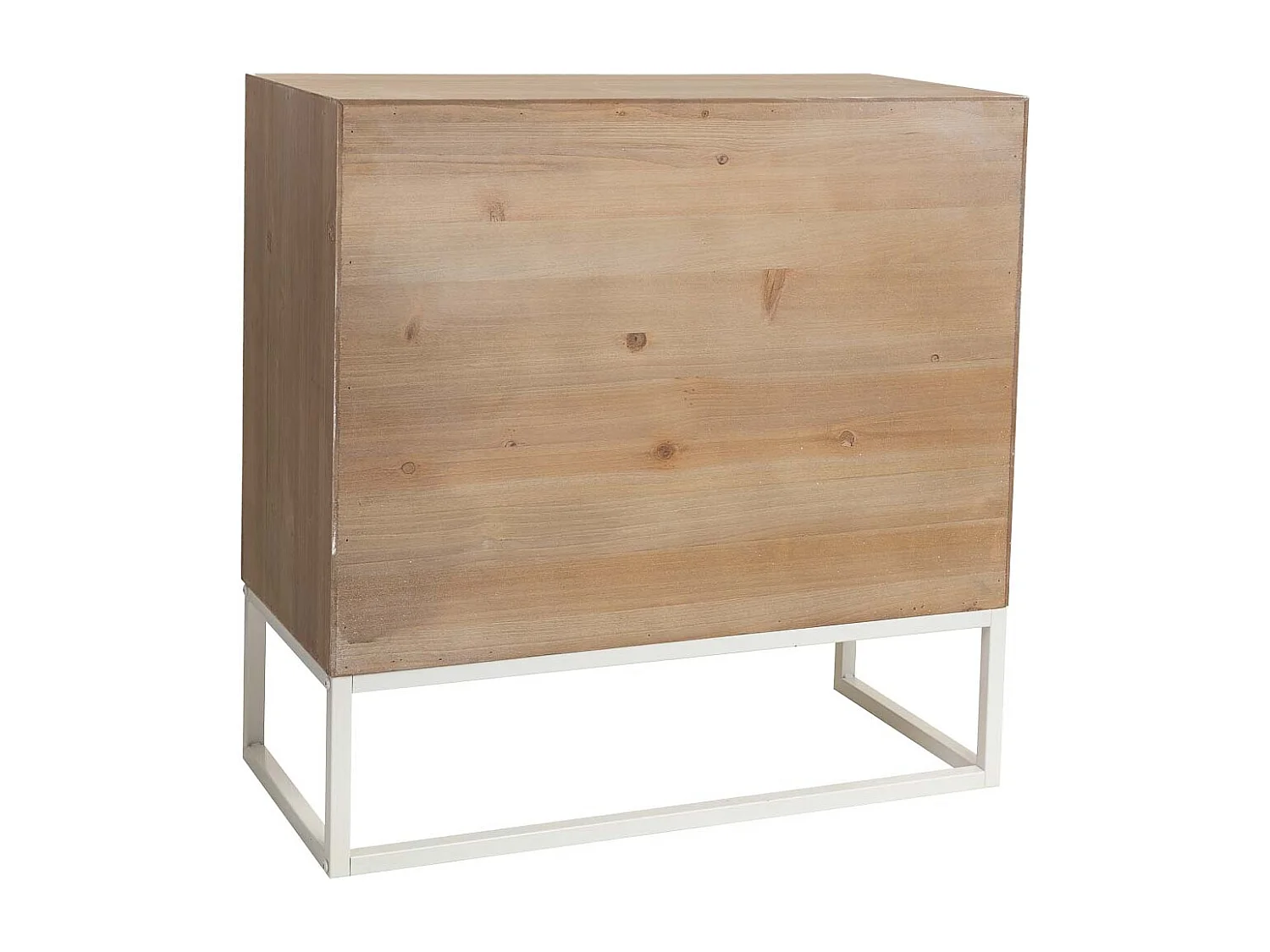 Weißer Holzkommode 45x35x105
