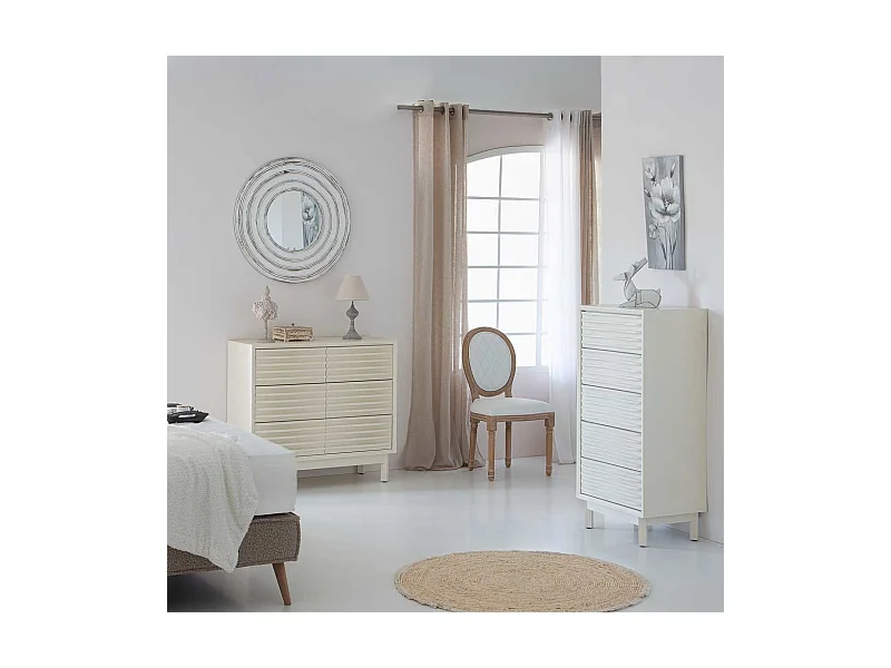 Holzkommode mit 6 Schubladen 90x40x92