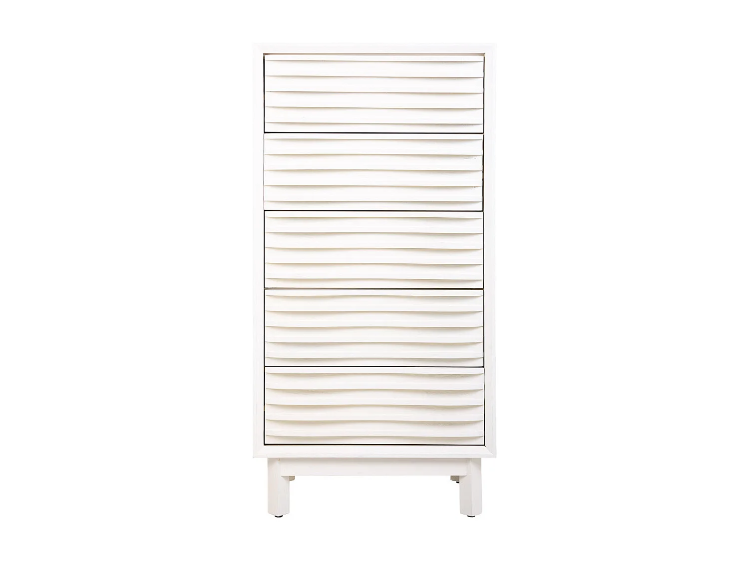 Cómoda de madeira com 5 gavetas 60x40x120