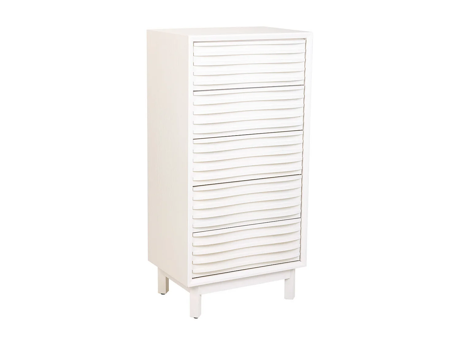 Cassettiera in legno con 5 cassetti 60x40x120