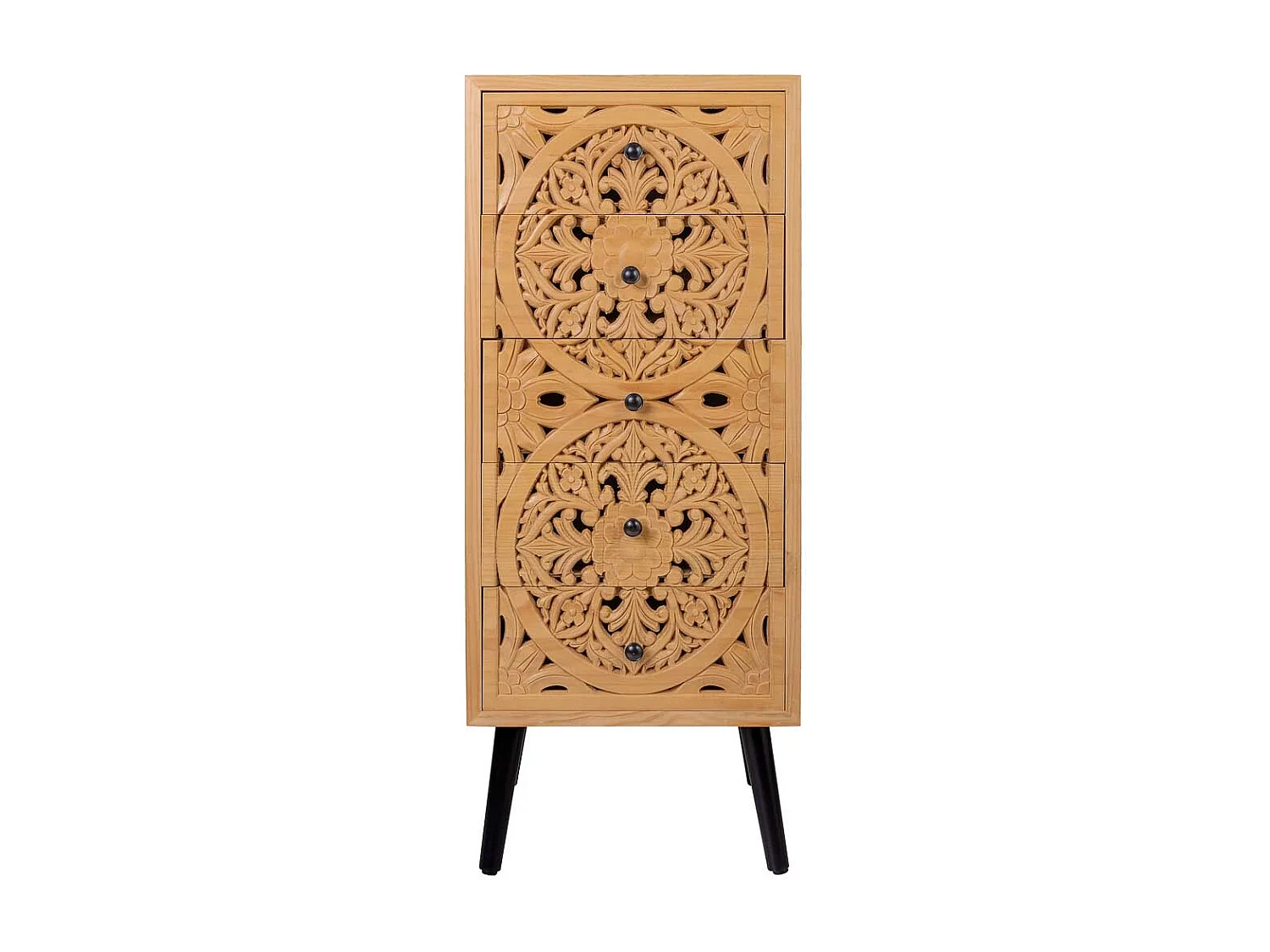 Cómoda de madeira castanha 45x35x10