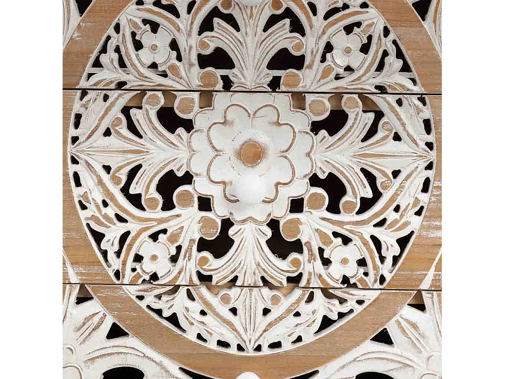 Commode en bois blanc 45x35x105