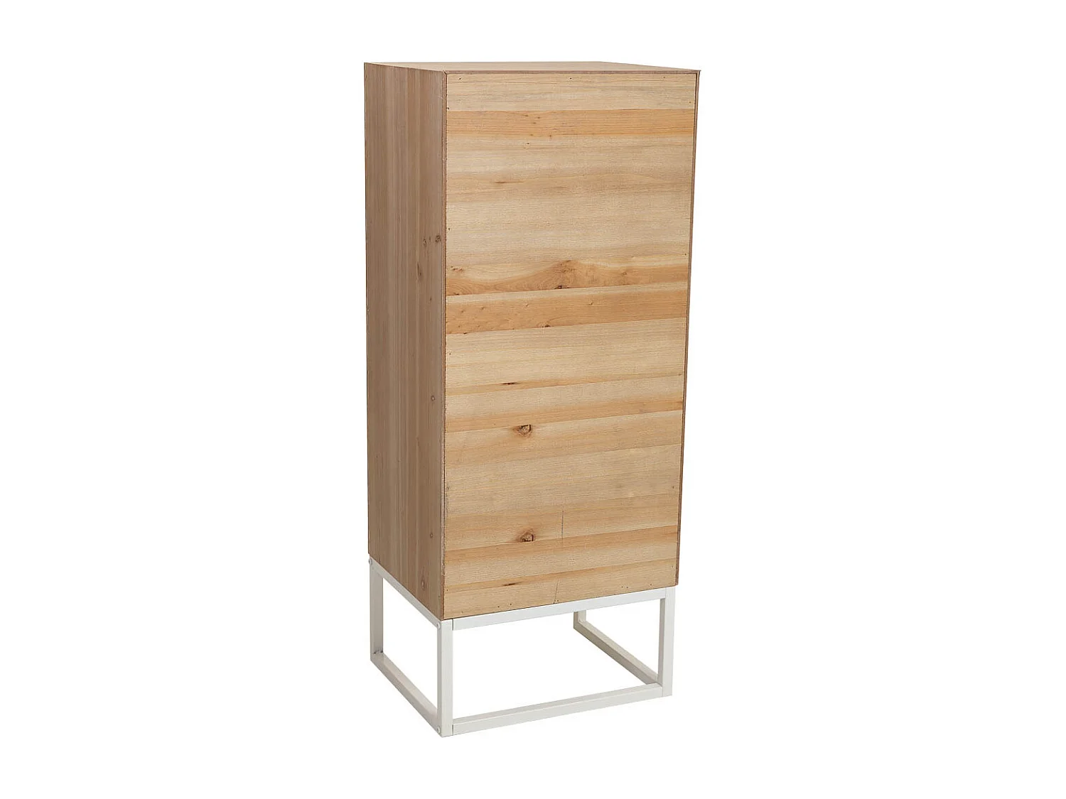 Chiffonnier bois blanc 45x35x105h cm