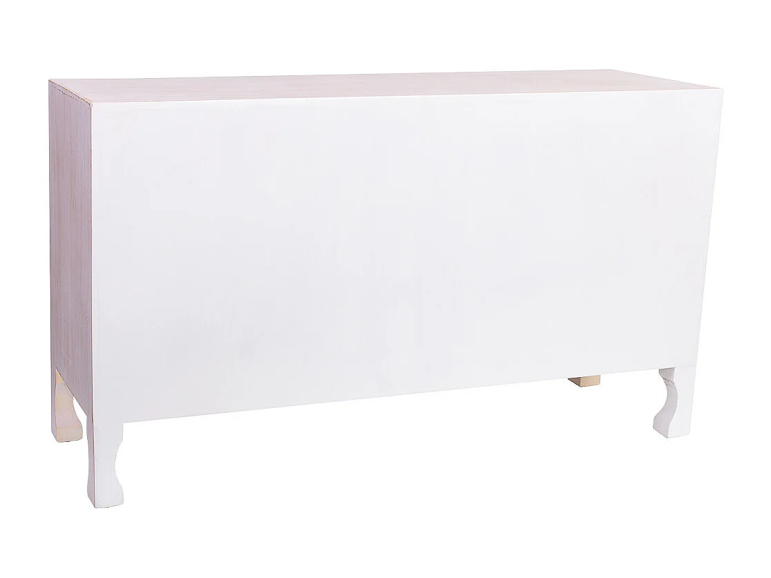 Cómoda de madeira com 6 gavetas 91x28,5x51,5