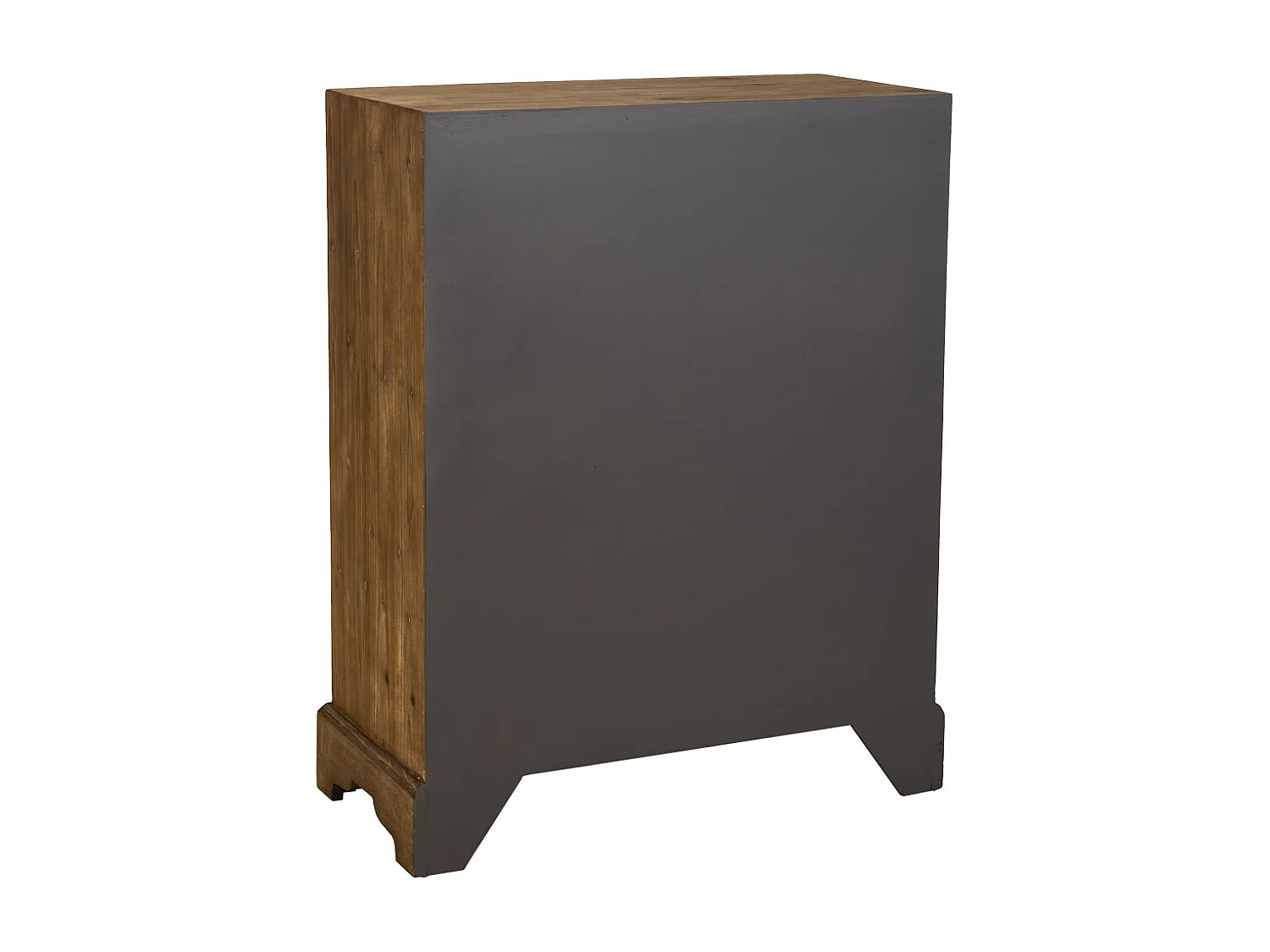 Armadio in legno e metallo marrone 83x38x102h