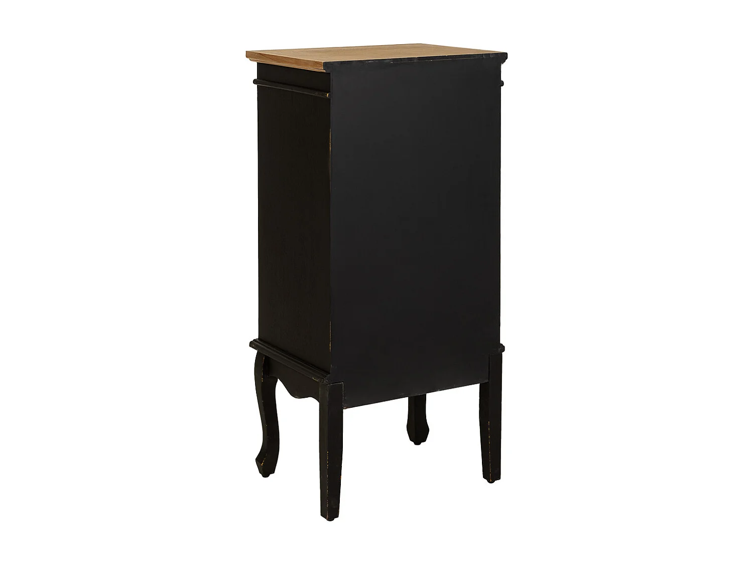 Vitrine en bois et métal noir 50x36x100.5h