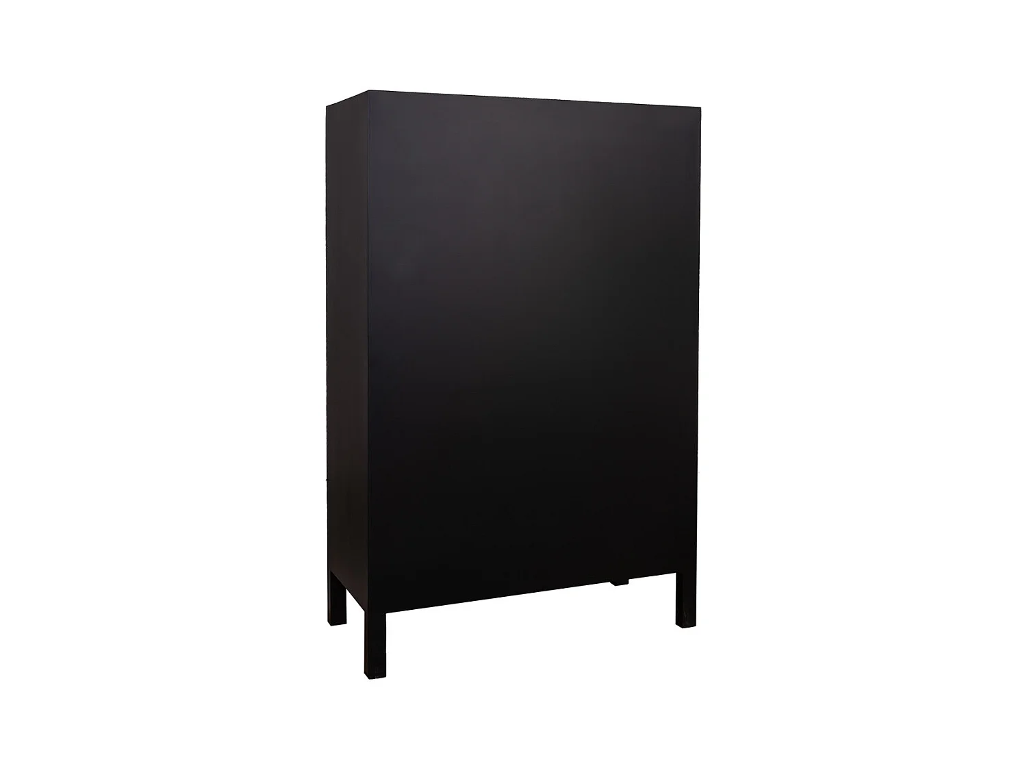 Armoire en bois avec 4 tiroirs et 2 portes 100x45x160