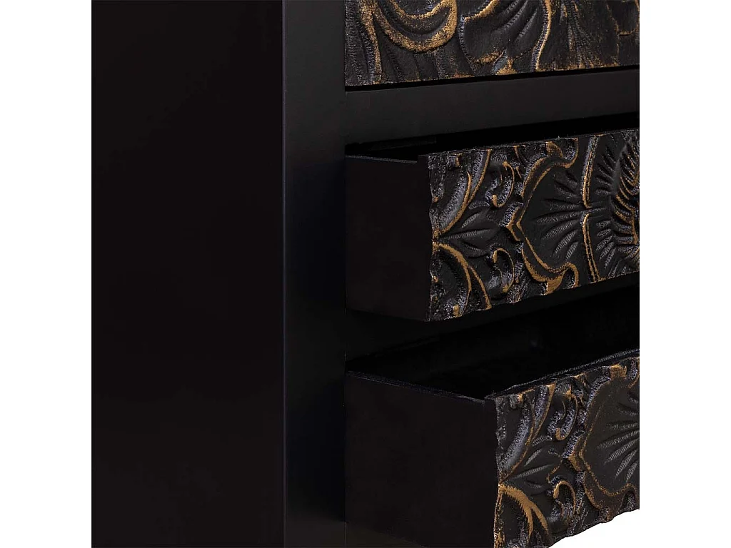 Armoire en bois avec 4 tiroirs et 2 portes 100x45x160