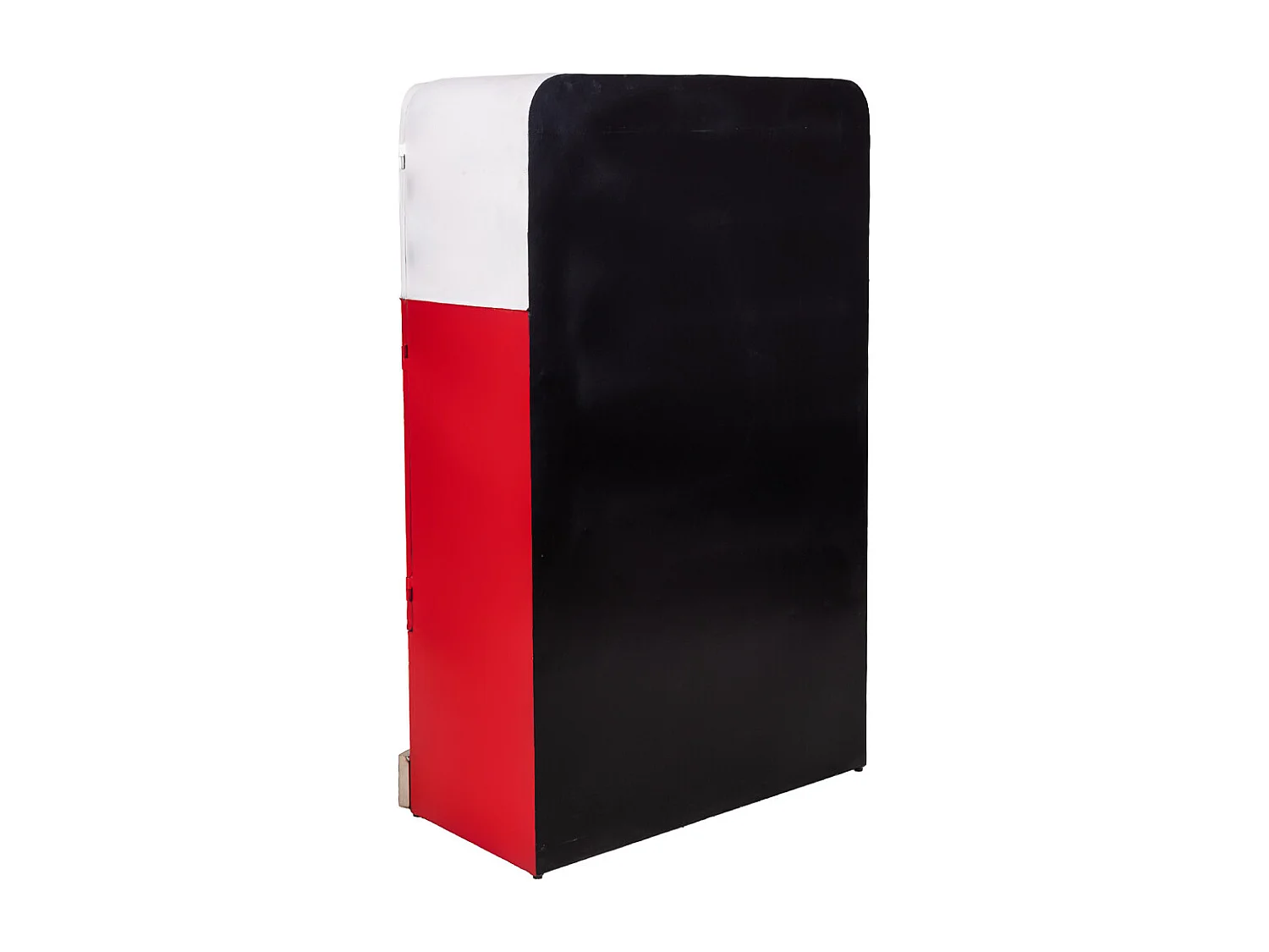Armoire de voiture en bois et métal rouge 90x53x150h