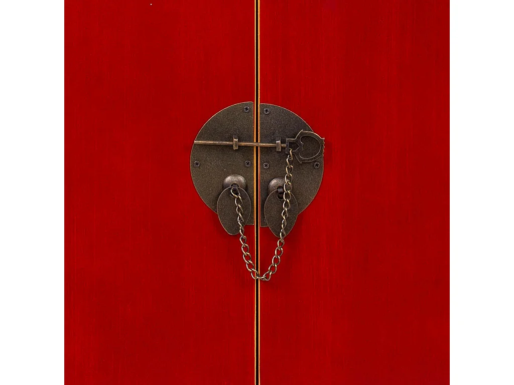 Armadio in legno con 2 cassetti e 4 porta 50x34,5x121h cm