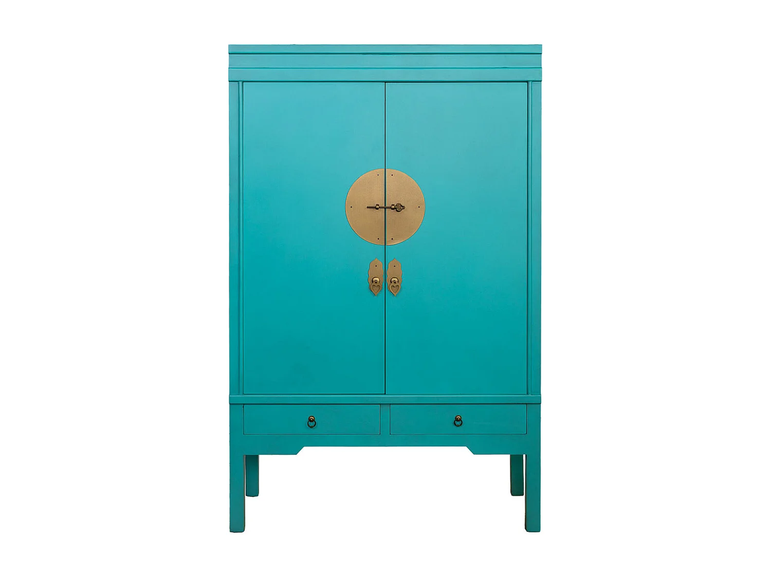 Armadio in legno con 4 cassetti e 2 porte 63x26x100