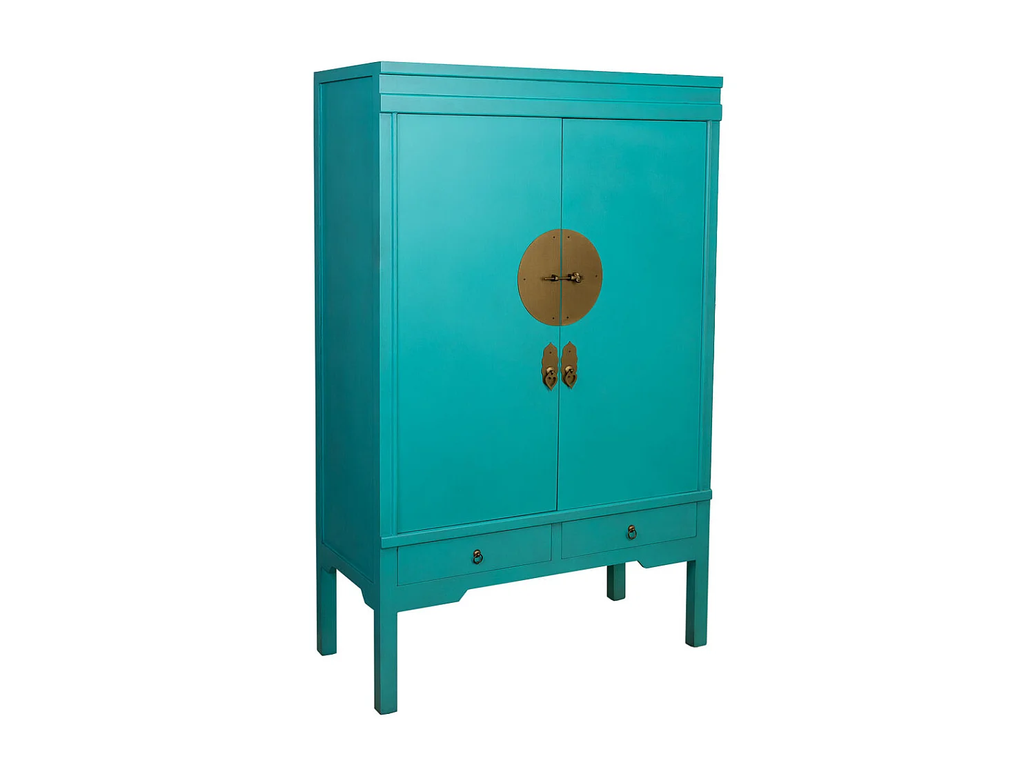 Armadio in legno con 4 cassetti e 2 porte 63x26x100