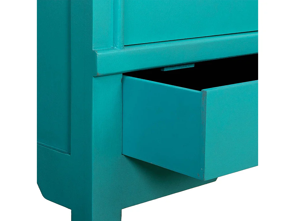 Armadio in legno con 4 cassetti e 2 porte 63x26x100