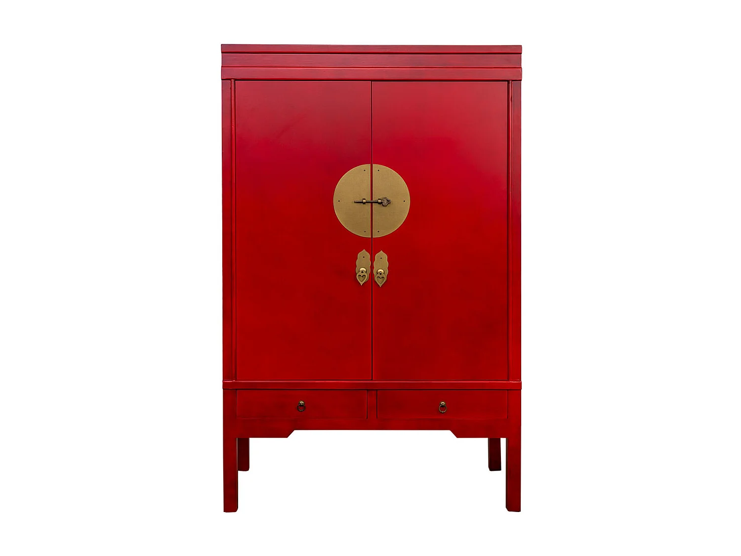 Armadio in legno con 4 cassetti e 2 porte 63x26x100