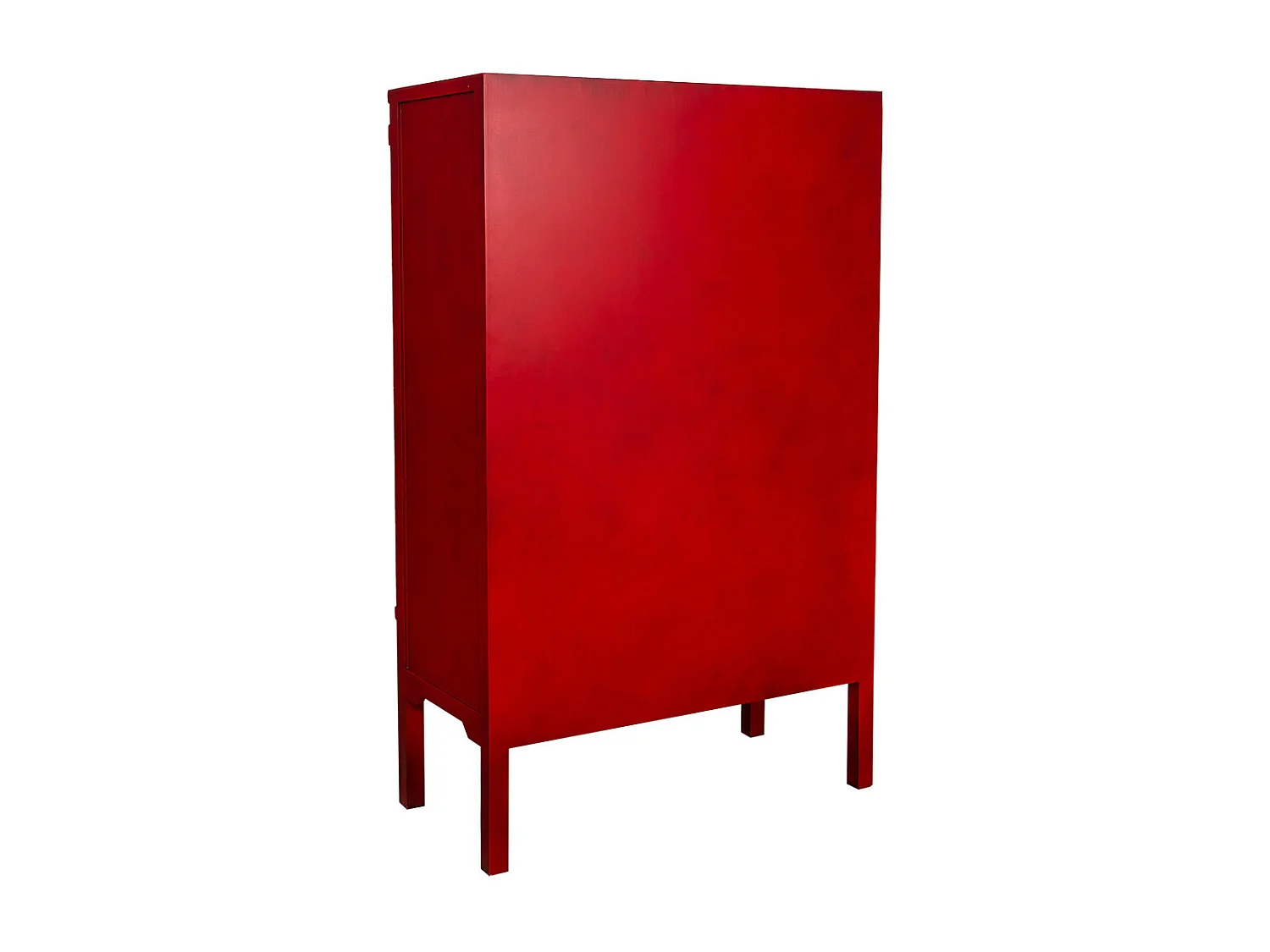 Armadio in legno con 4 cassetti e 2 porte 63x26x100