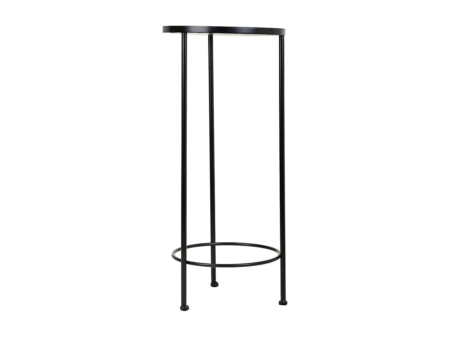 Set di 3 supporti in mosaico nero e metallo