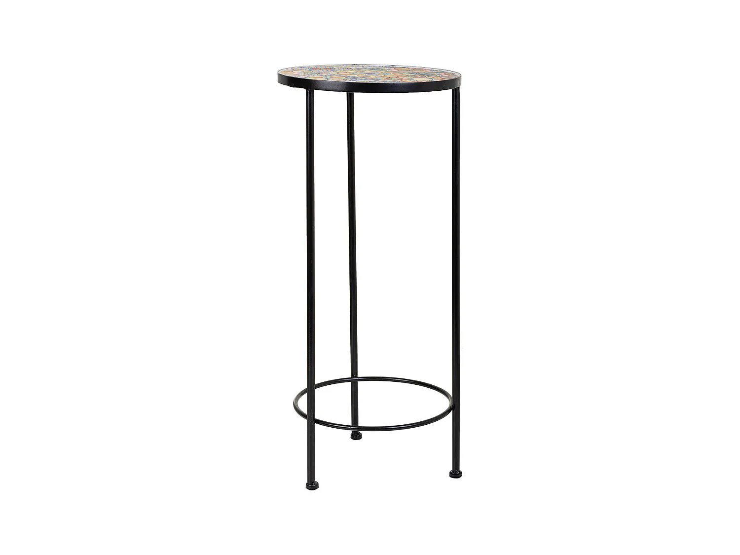 Set 3 soportes de mosaico y metal negros