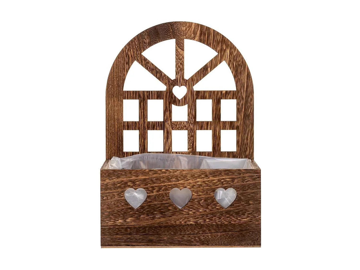 Suporte de madeira marrom 25x15x35,5
