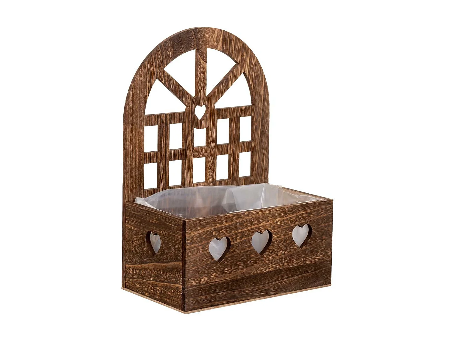 Suporte de madeira marrom 25x15x35,5