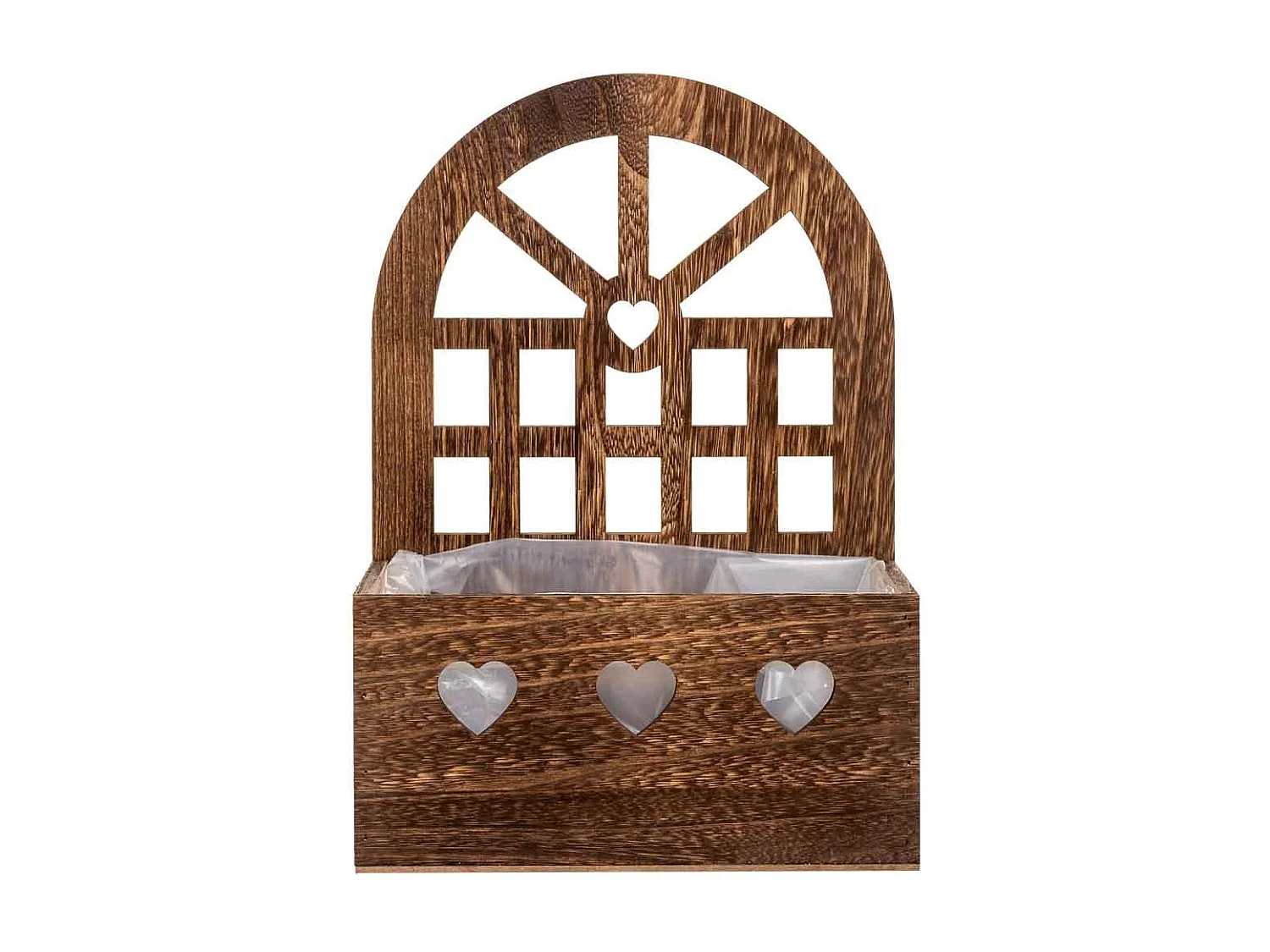 Suporte de madeira marrom 25x15x35,5