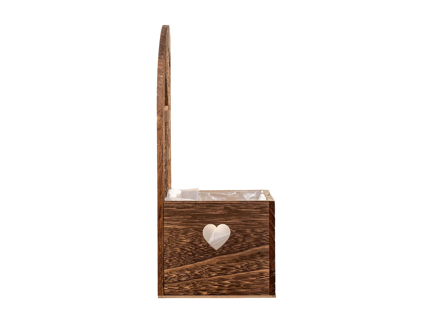 Suporte de madeira marrom 25x15x35,5