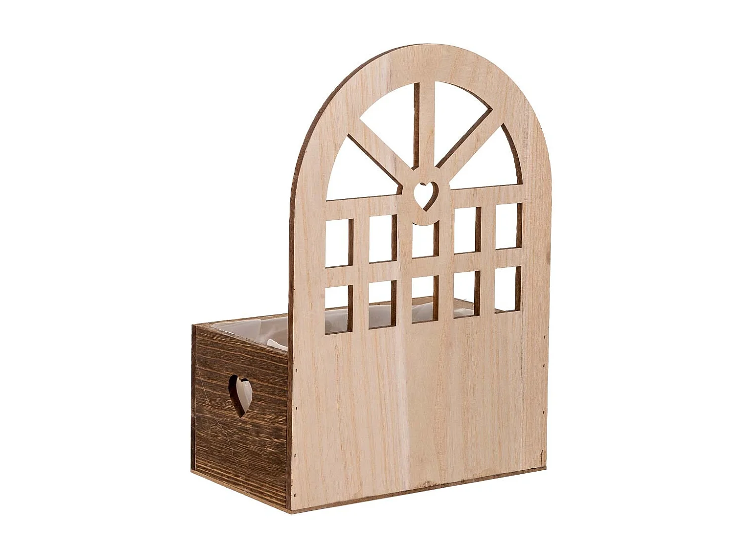 Suporte de madeira marrom 25x15x35,5