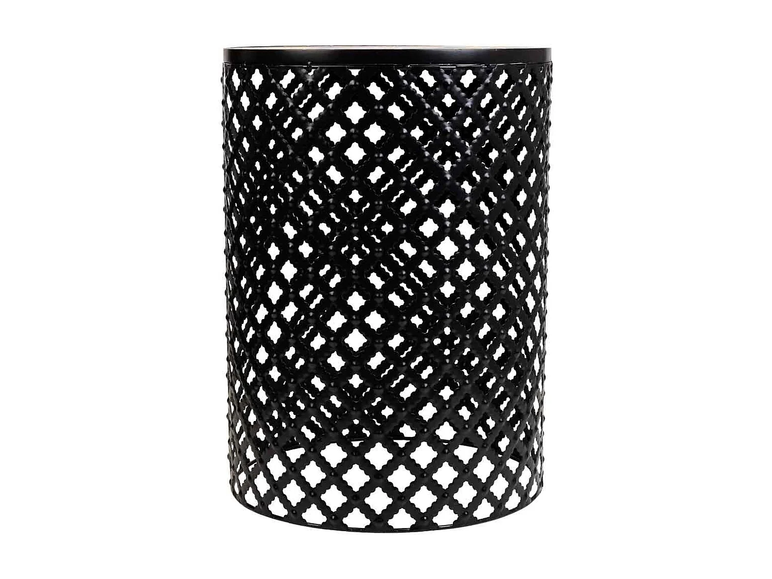 Set 2 soportes de mosaico y metal negros