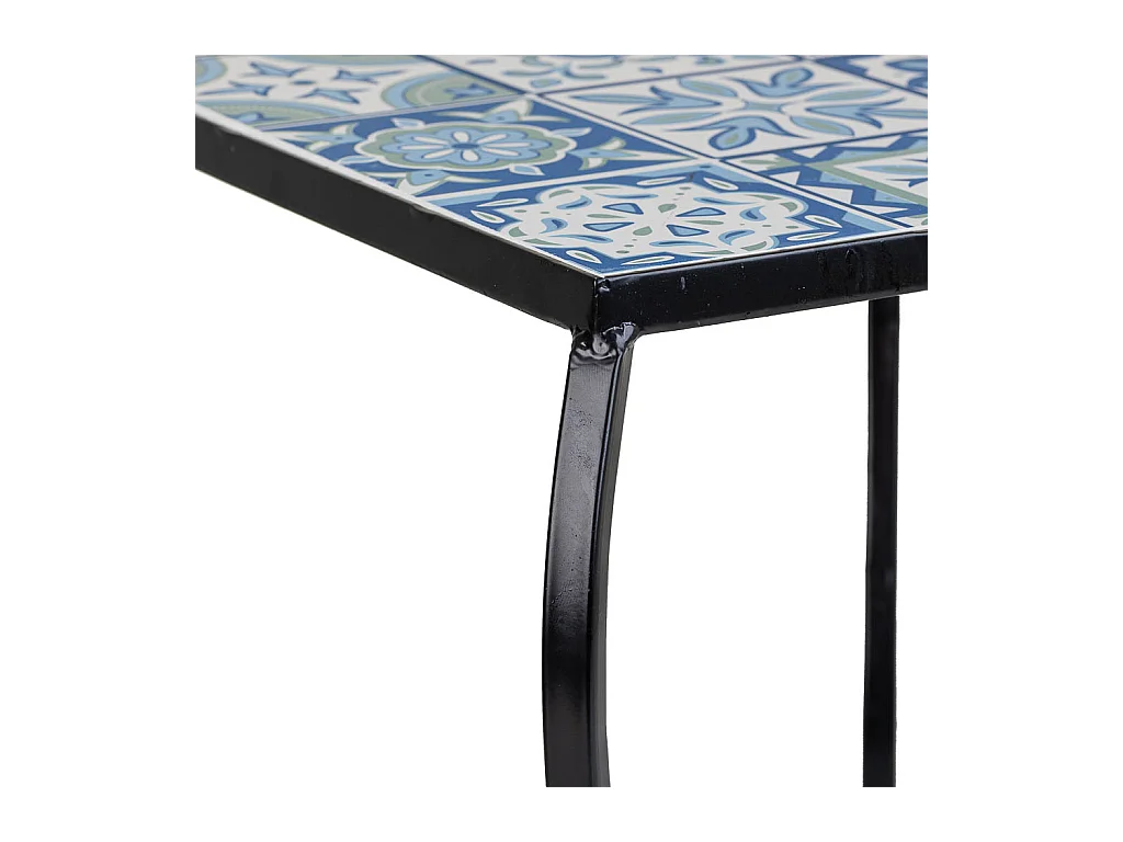 Set 3 soportes de mosaico y metal negros