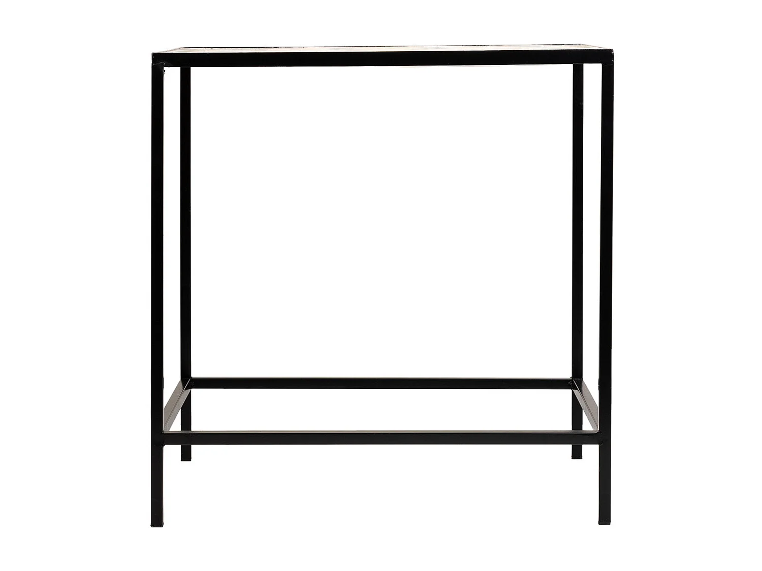 Set mit 2 schwarzen Mosaik- und Metallstützen