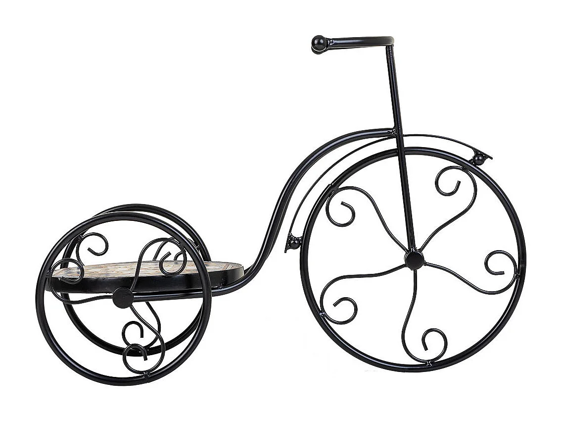 Fahrradständer aus Gold Mosaik und Schmiedeeisen 53x23,5x36h cm