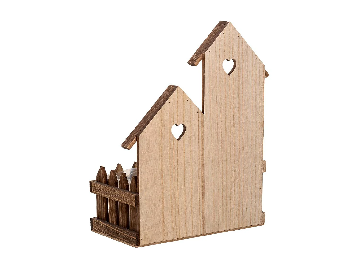 Supporto in legno marrone 26,5x15x35h