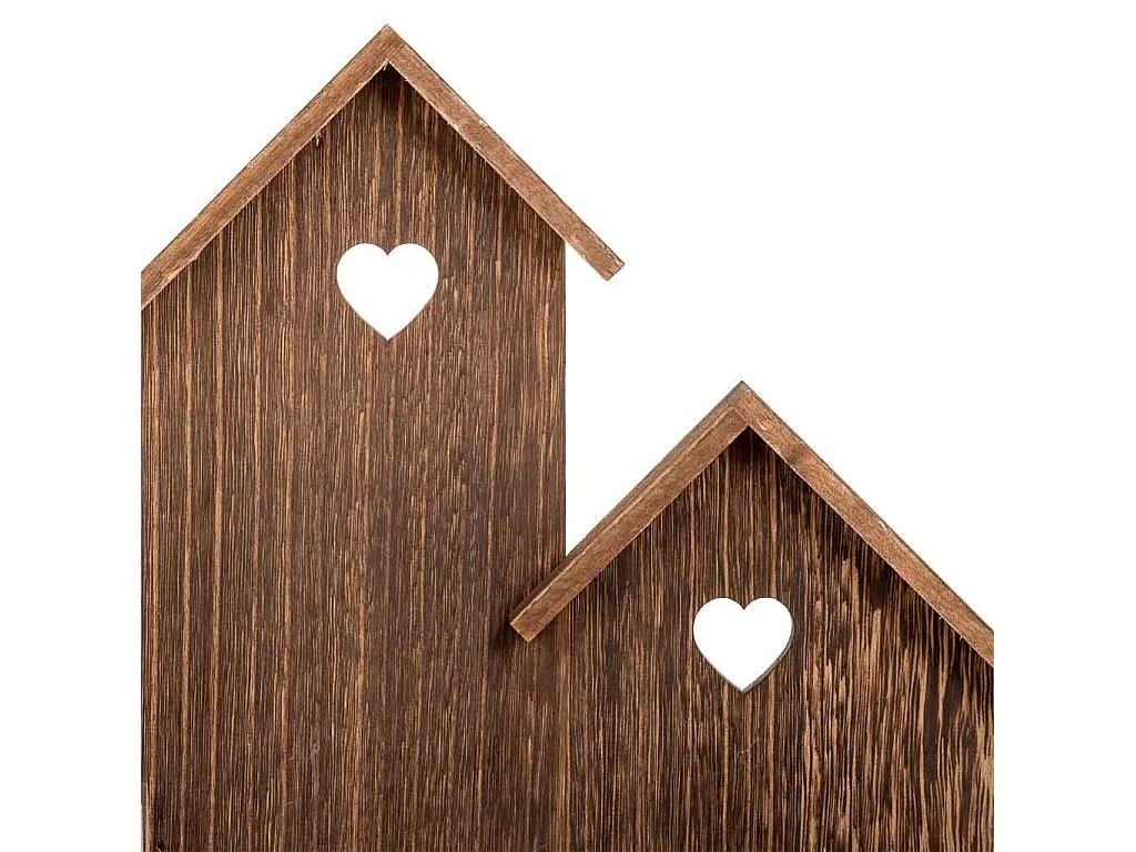 Supporto in legno marrone 26,5x15x35h