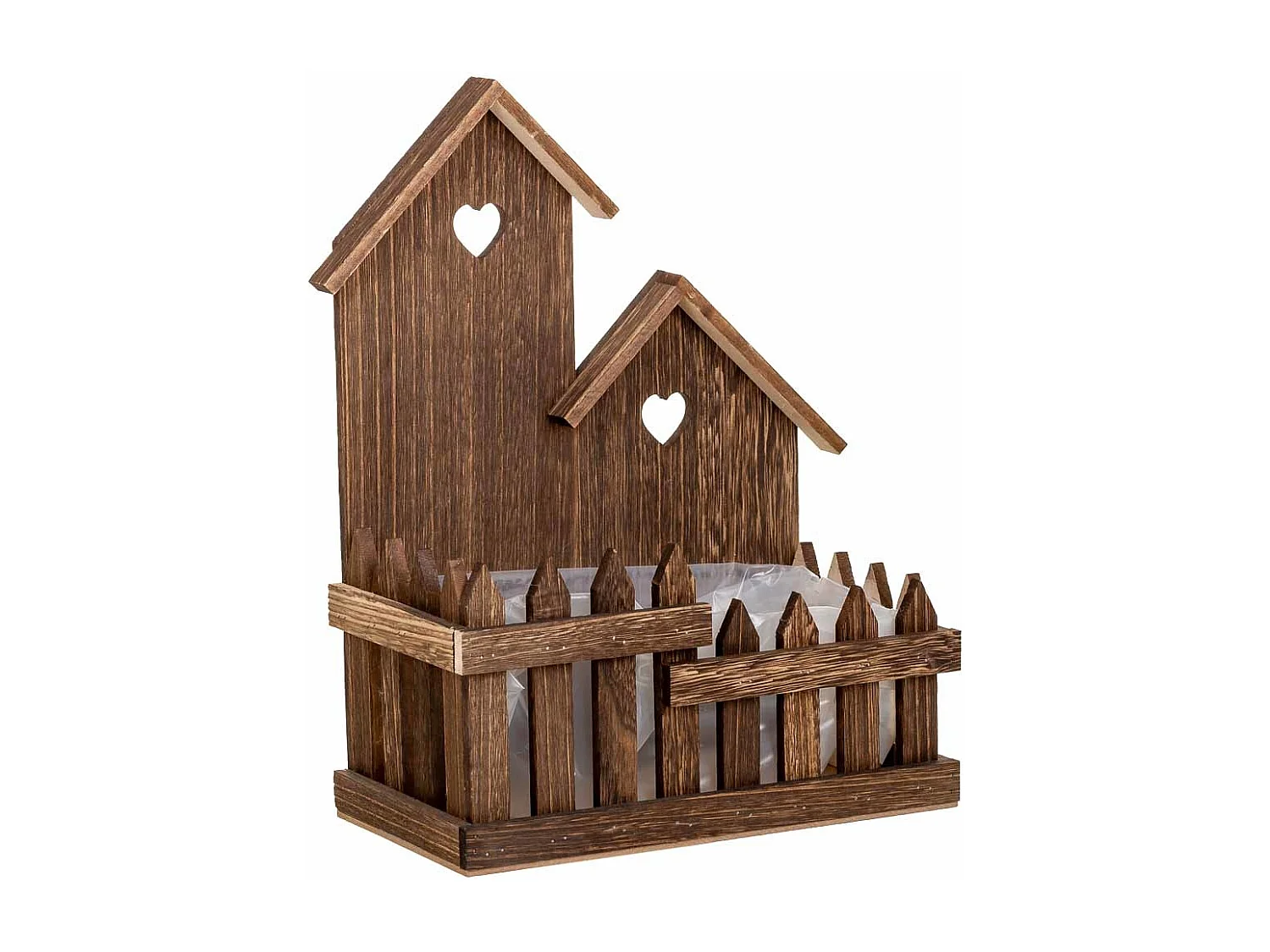 Braune Holzstütze 26,5x15x35h cm