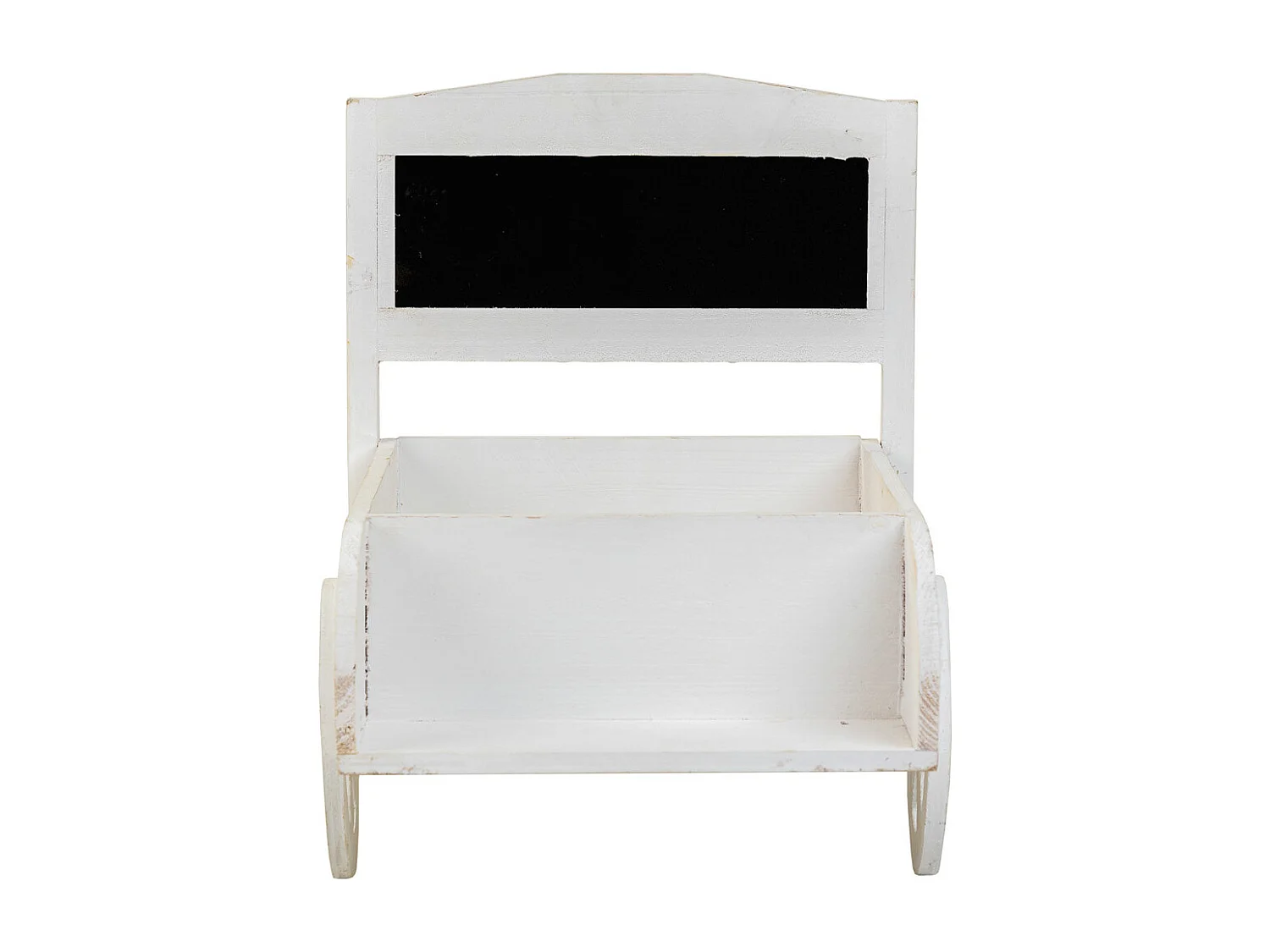 Supporto carrello portafiori in legno bianco 38x31,5x24h