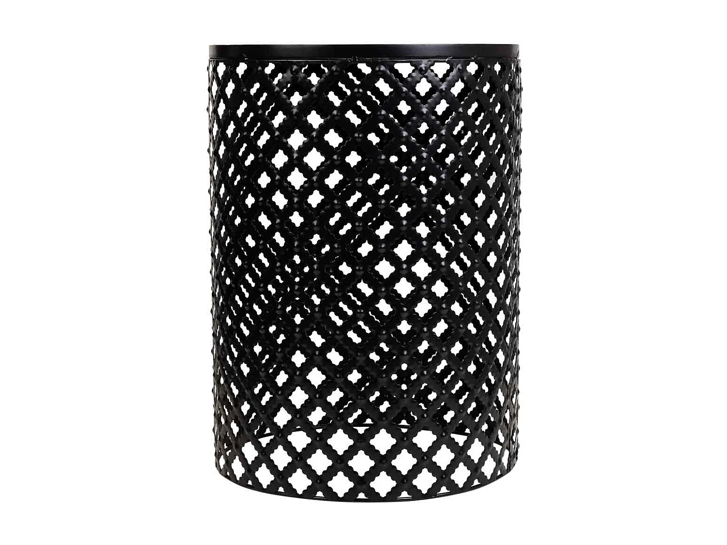 Set mit 2 schwarzen Mosaik- und Metallstützen